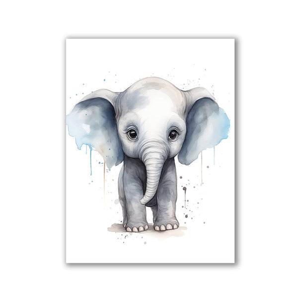 Elefant Watercolor by Daniel Decker - Affengeile Bilder