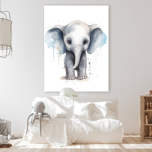 Elefant Watercolor by Daniel Decker - Affengeile Bilder