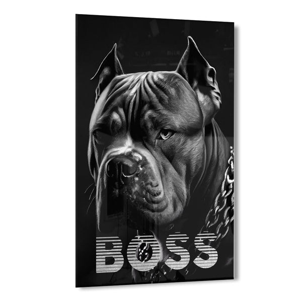 Fearless Boss by Adrian Vieriu Silber auf Acryl - Affengeile Bilder