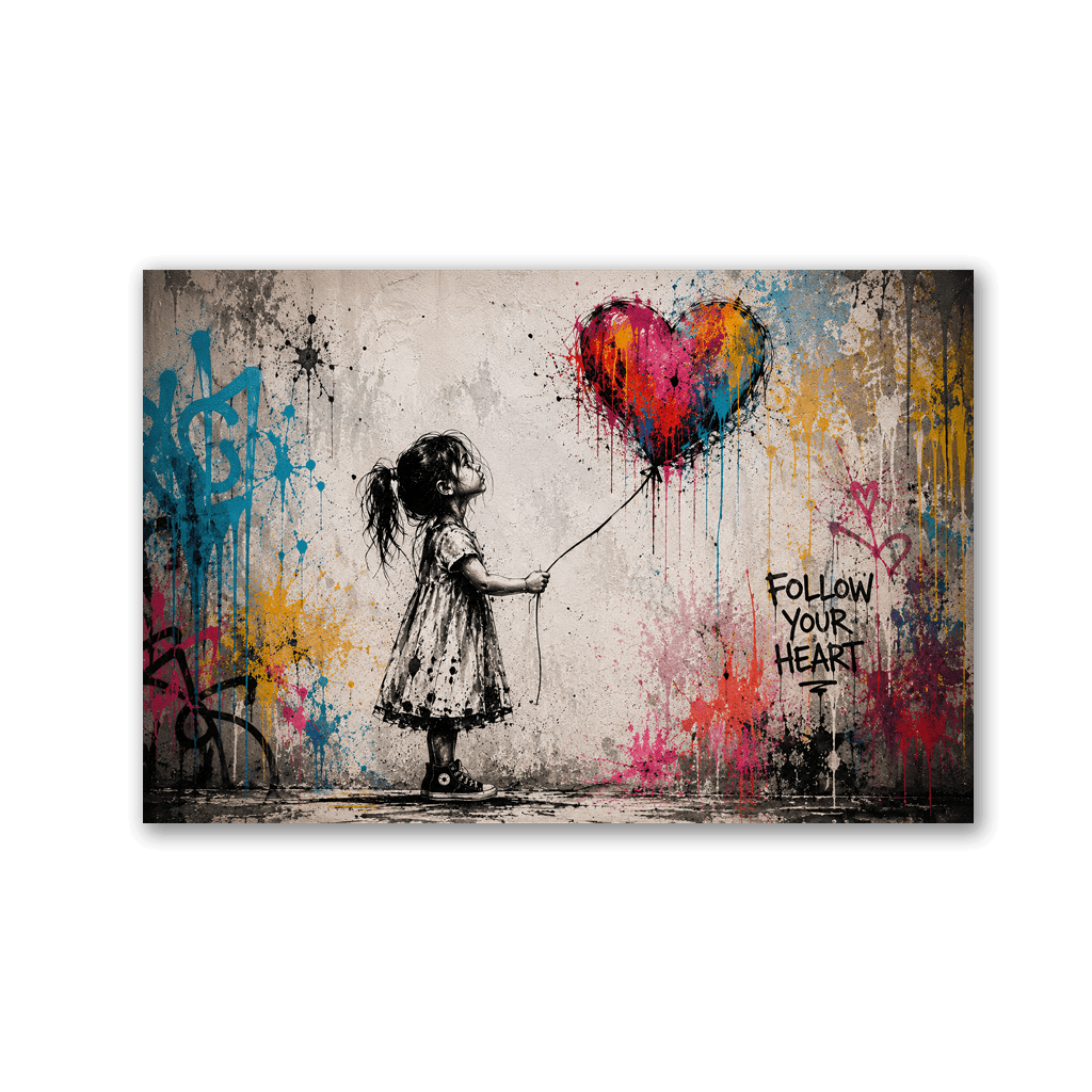 Follow Your Heart x Streetart by Mark Matthews - Affengeile Bilder