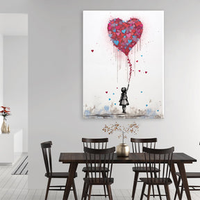 Girl with heart balloon by Daniel Decker - Affengeile Bilder