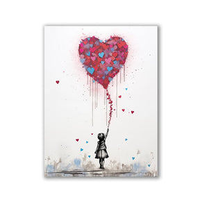 Girl with heart balloon by Daniel Decker - Affengeile Bilder