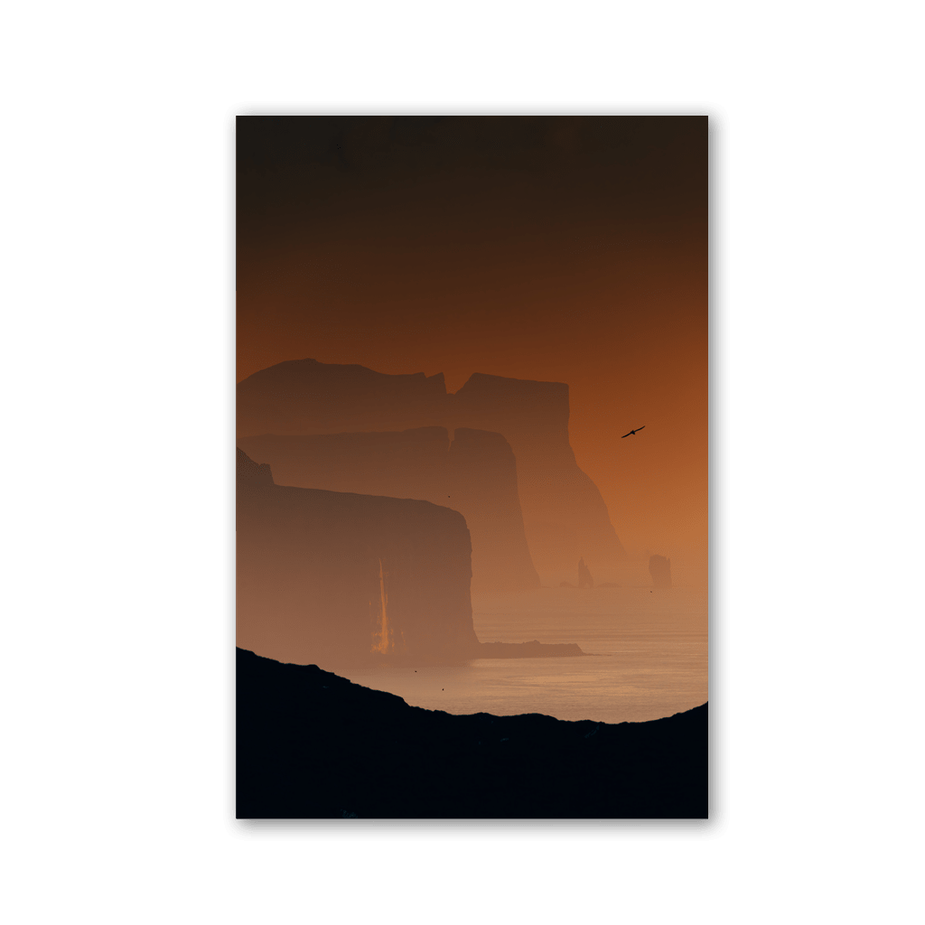 Golden Mist Coastal Cliffs by Philipp Pilz - Affengeile Bilder