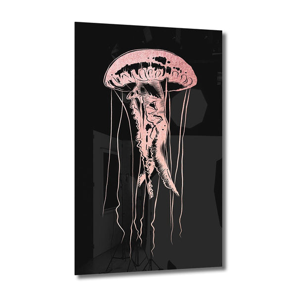 Jellyfish Rosé auf Acryl - Affengeile Bilder