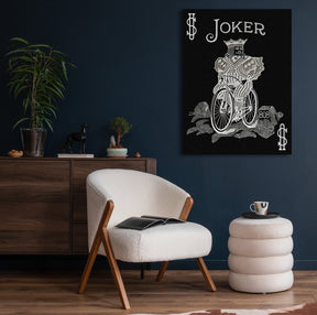 Joker by Frank Amoruso Silber auf Acryl - Affengeile Bilder