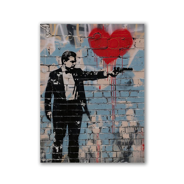 Leonardo De Caprio x Banksy by Daniel Decker - Affengeile Bilder