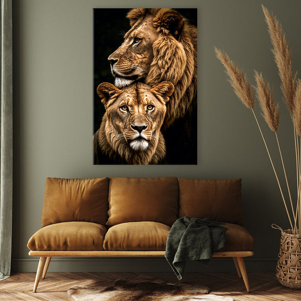 Lion Couple by Adrian Vieriu - Affengeile Bilder