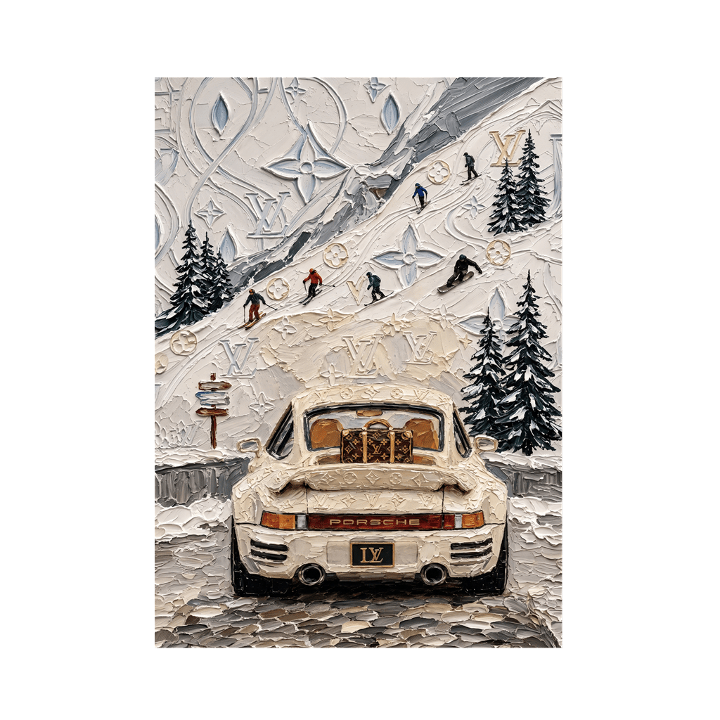 lv porsche winter spachtel by daveschloffiart - Affengeile Bilder