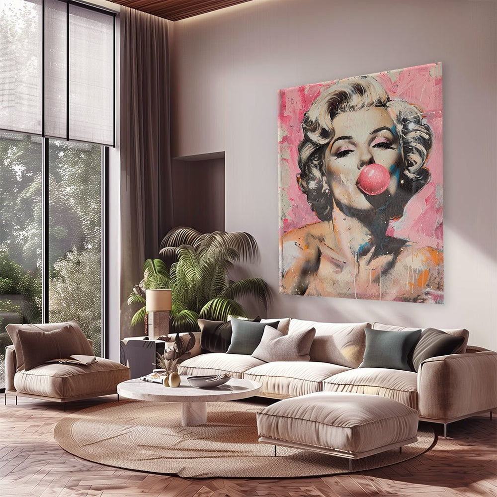 Marilyn with Bubblegum by Daniel Decker - Affengeile Bilder