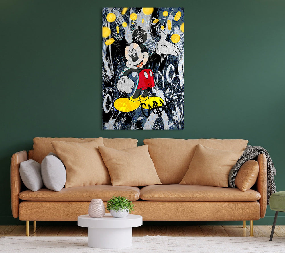 Mickey Rich Brushed auf AluDibond - Affengeile Bilder