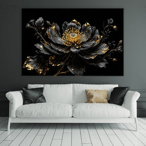 Mystical Flower - Black by Adrian Vieriu - Affengeile Bilder