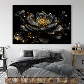 Mystical Flower - Black by Adrian Vieriu - Affengeile Bilder