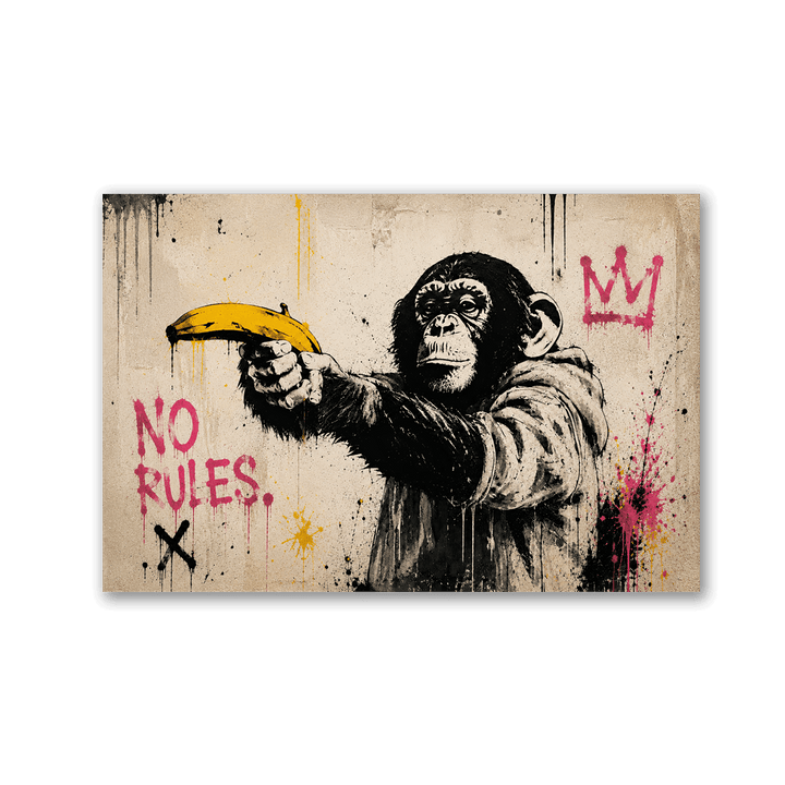 No Rules Monkey x Streetart by Mark Matthews - Affengeile Bilder
