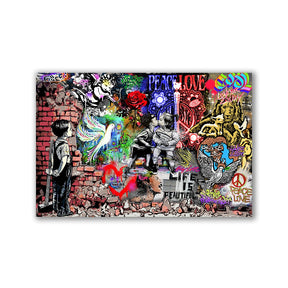 Peace and Love No1 by Adrian Vieriu - Affengeile Bilder