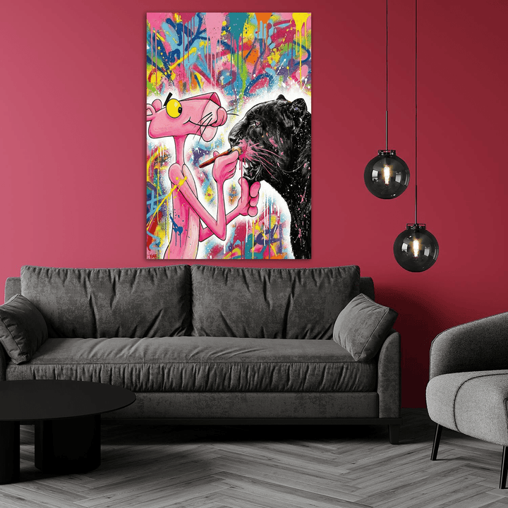 Pink Panther Painting by Adrian Vieriu - Affengeile Bilder