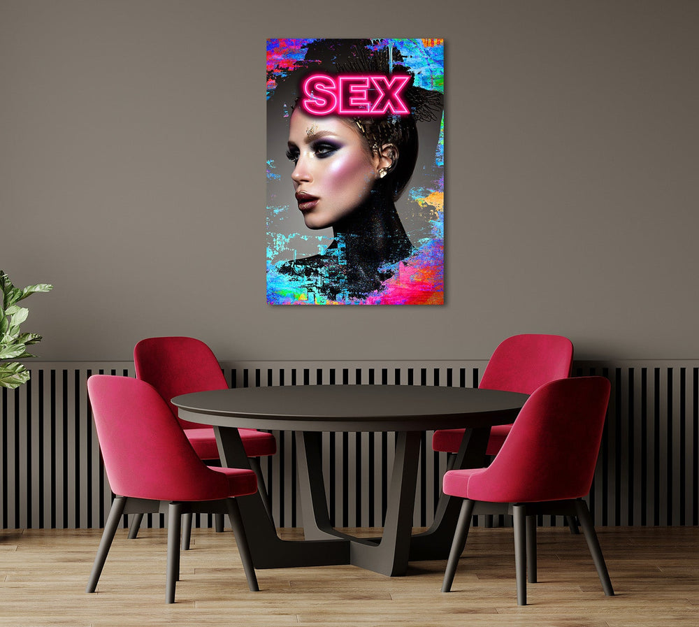 Pink Seduction Neon auf Acrylglas - Affengeile Bilder