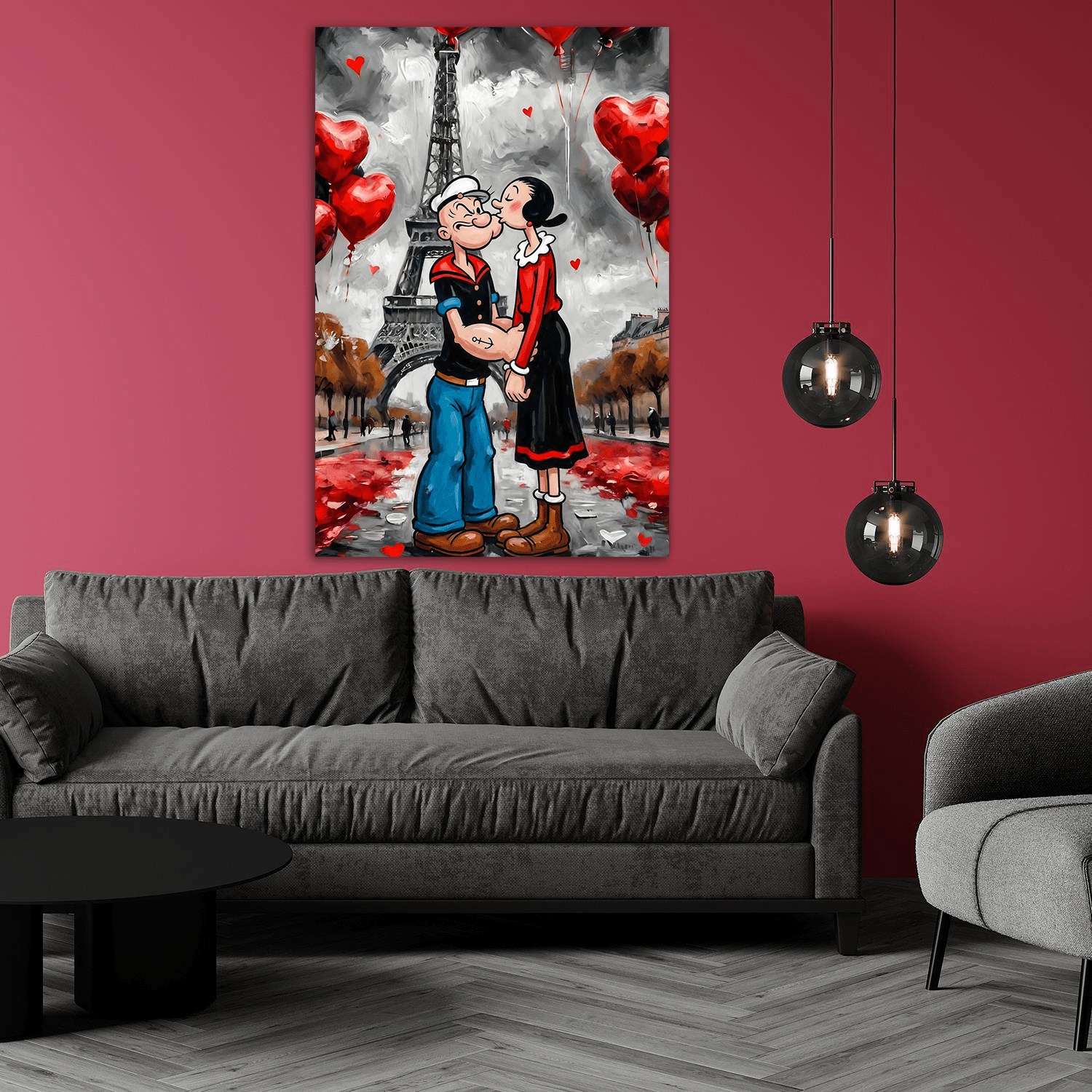Poppeye Kissing by Adrian Vieriu - Affengeile Bilder