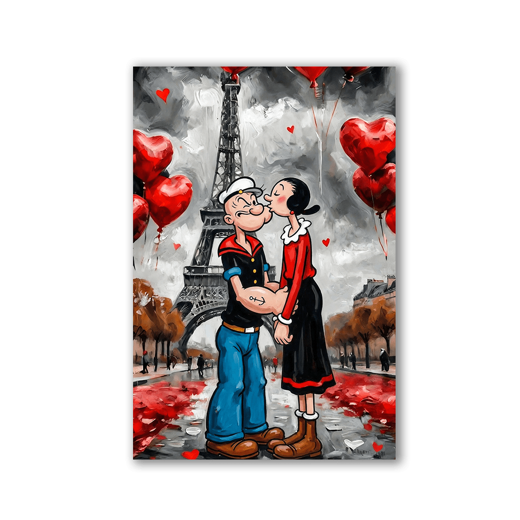 Poppeye Kissing by Adrian Vieriu - Affengeile Bilder