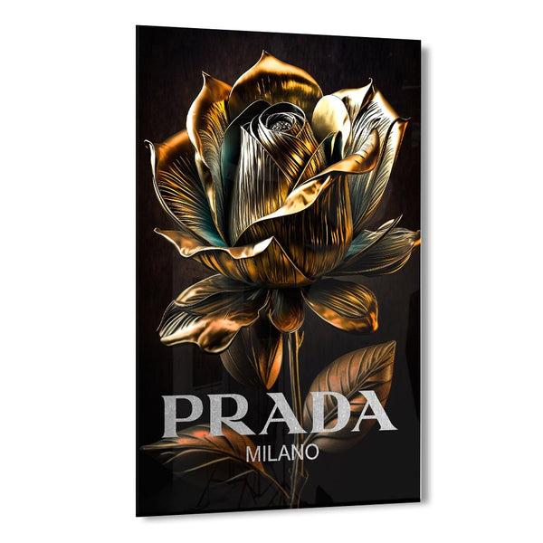 Prada Rose by Adrian Vieriu Silber auf Acryl - Affengeile Bilder