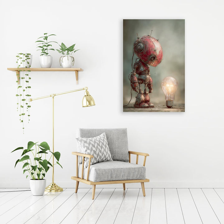 Robot & Light Bulb Concept I by Catill - Affengeile Bilder