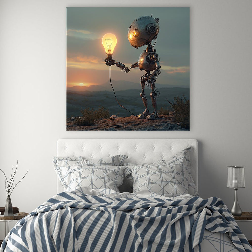 Robot with Lightbulb by Catill - Affengeile Bilder