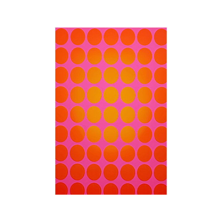 Rote und gelbe Kreise auf pink by Frank Daske - Affengeile Bilder