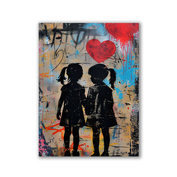 Sister Love x Banksy by Daniel Decker - Affengeile Bilder