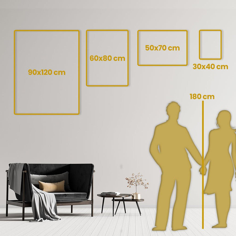 Größenrelation Poster Leinwandbilder - Affengeile Bilder