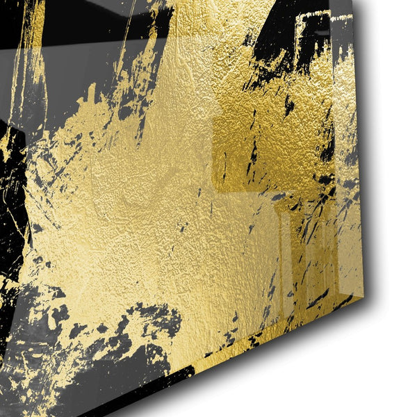 Abstract Grunge No. 1 Goldversion auf Acryl - Affengeile Bilder