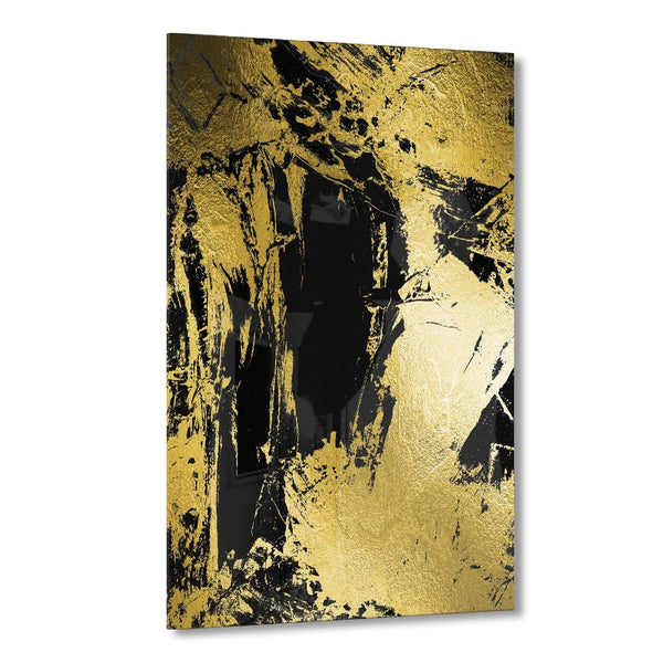 Abstract Grunge No. 1 Goldversion auf Acryl - Affengeile Bilder