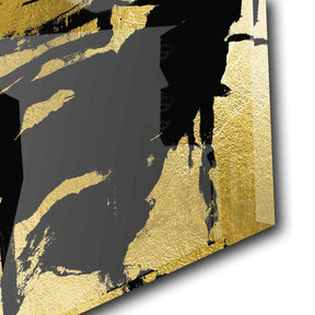 Abstract Grunge No. 2 Goldversion auf Acryl - Affengeile Bilder