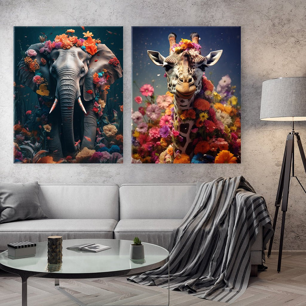 African Flower Animals - Duo by Zenzdesign - Affengeile Bilder