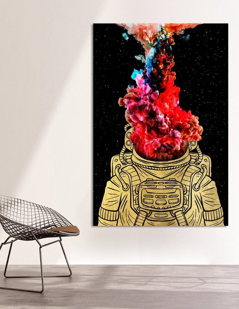 "Astrocloud" Goldversion auf Acryl - Affengeile Bilder