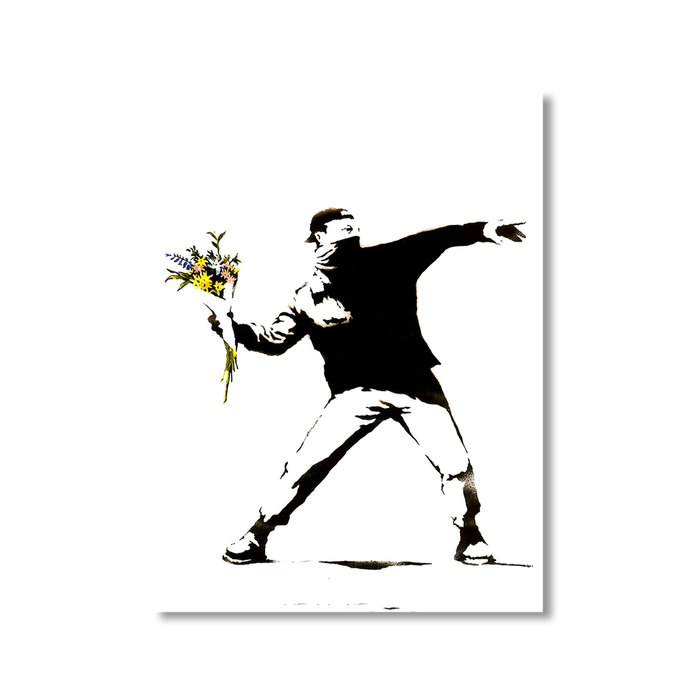 Blumenwerfer by Banksy - Affengeile Bilder