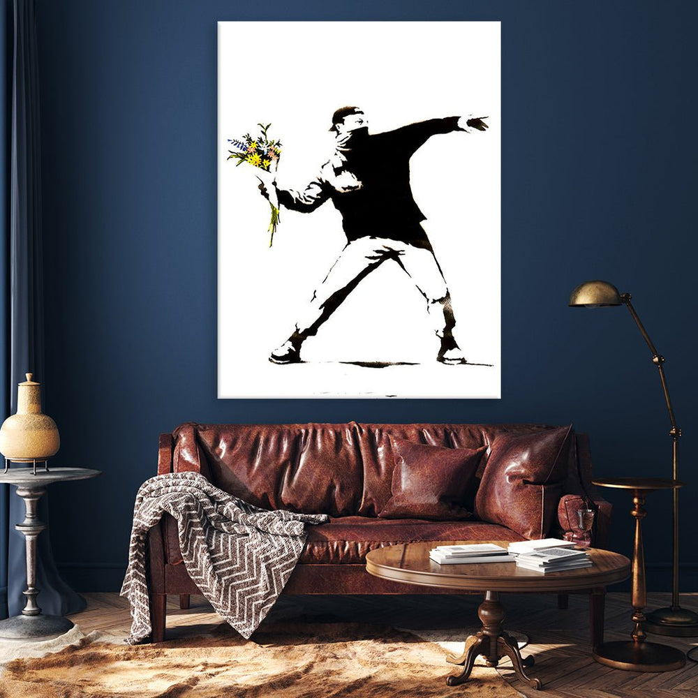 Blumenwerfer by Banksy - Affengeile Bilder