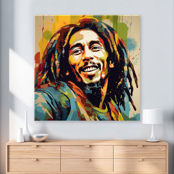 Bob Marley - Pop Art Portrait by Frank Daske - Affengeile Bilder