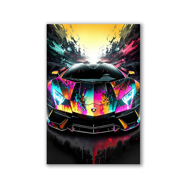 Colorful Lambo No2 by Adrian Vieriu - Affengeile Bilder