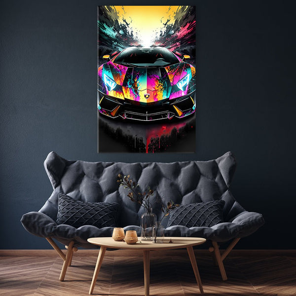 Colorful Lambo No2 by Adrian Vieriu - Affengeile Bilder