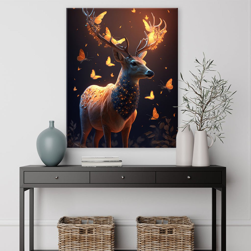 Deer with Butterflies by Zenzdesign - Affengeile Bilder