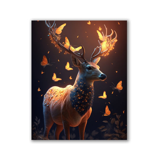 Deer with Butterflies by Zenzdesign - Affengeile Bilder