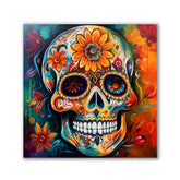 Flowers on Sugarskull by Natale Palazzo - Affengeile Bilder