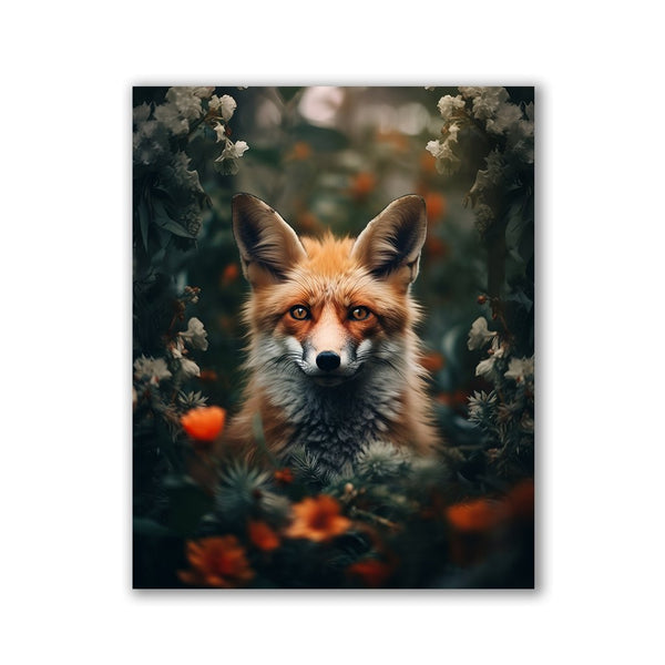 Fox Hiding Flowers by Zenzdesign - Affengeile Bilder