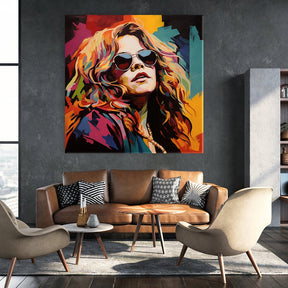 Janis Joplin - Pop Art Portrait by Frank Daske - Affengeile Bilder