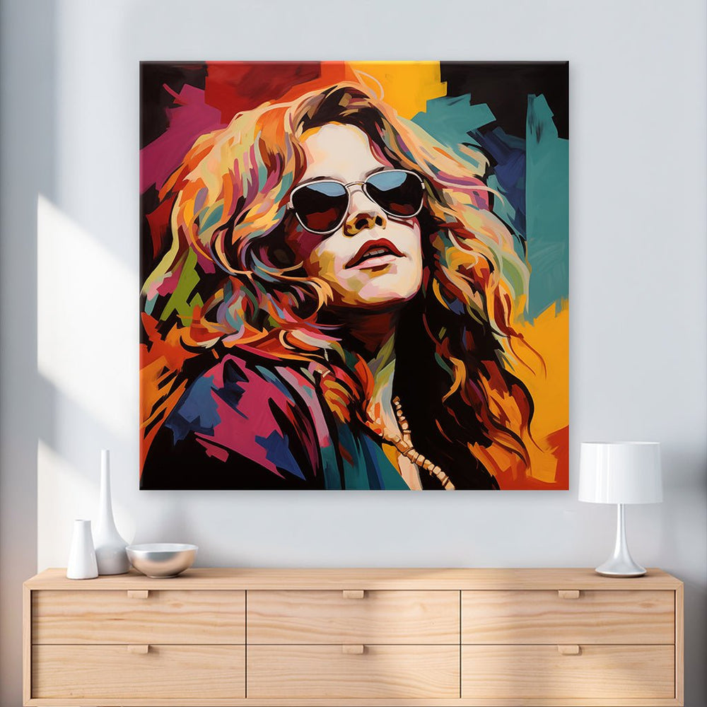 Janis Joplin - Pop Art Portrait by Frank Daske - Affengeile Bilder