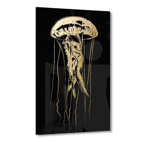 Jellyfish Goldversion auf Acryl - Affengeile Bilder