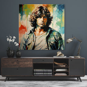 Jim Morrison - Pop Art Portrait by Frank Daske - Affengeile Bilder