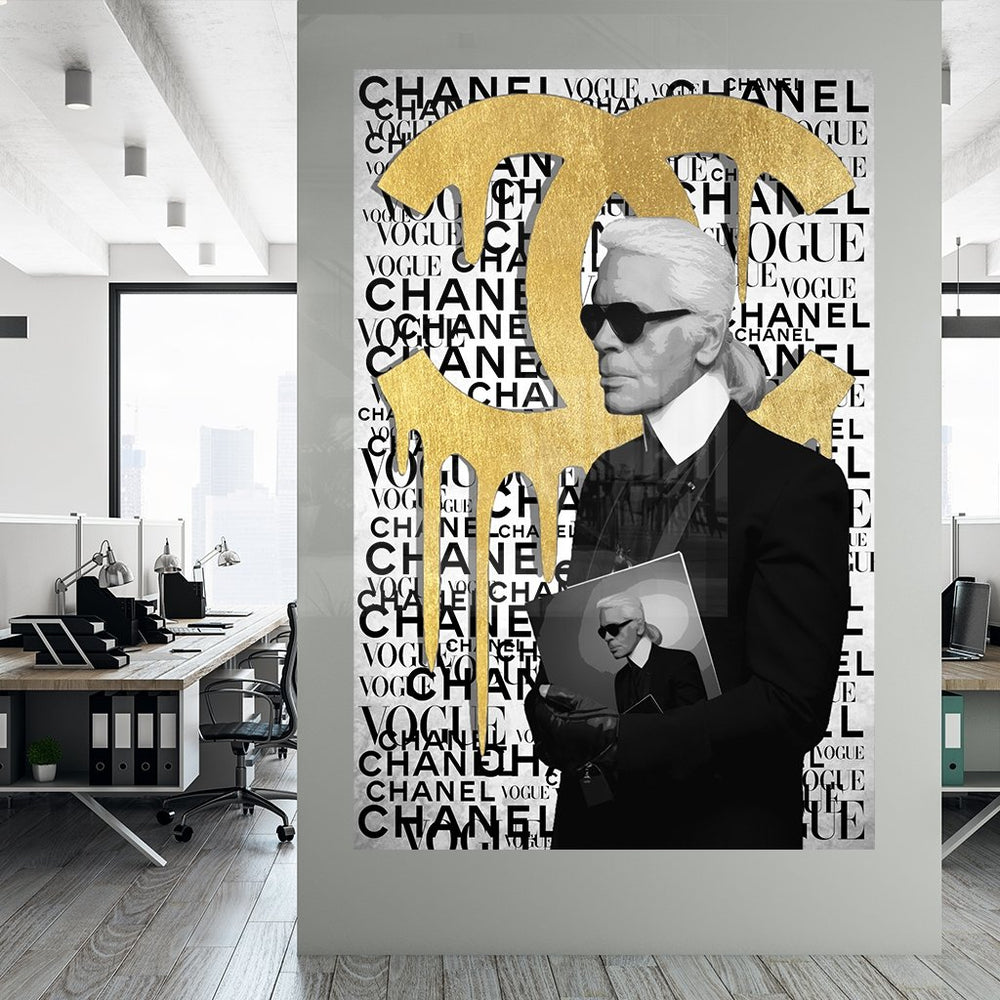 "KARL BRAND" by RS Artist Goldversion auf Acryl - Affengeile Bilder