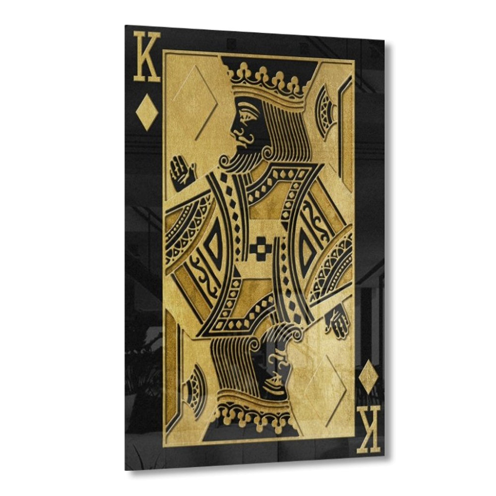 King of Diamonds by Frank Amoruso Goldversion auf Acryl - Affengeile Bilder