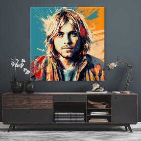 Kurt Cobain - Pop Art Portrait by Frank Daske - Affengeile Bilder