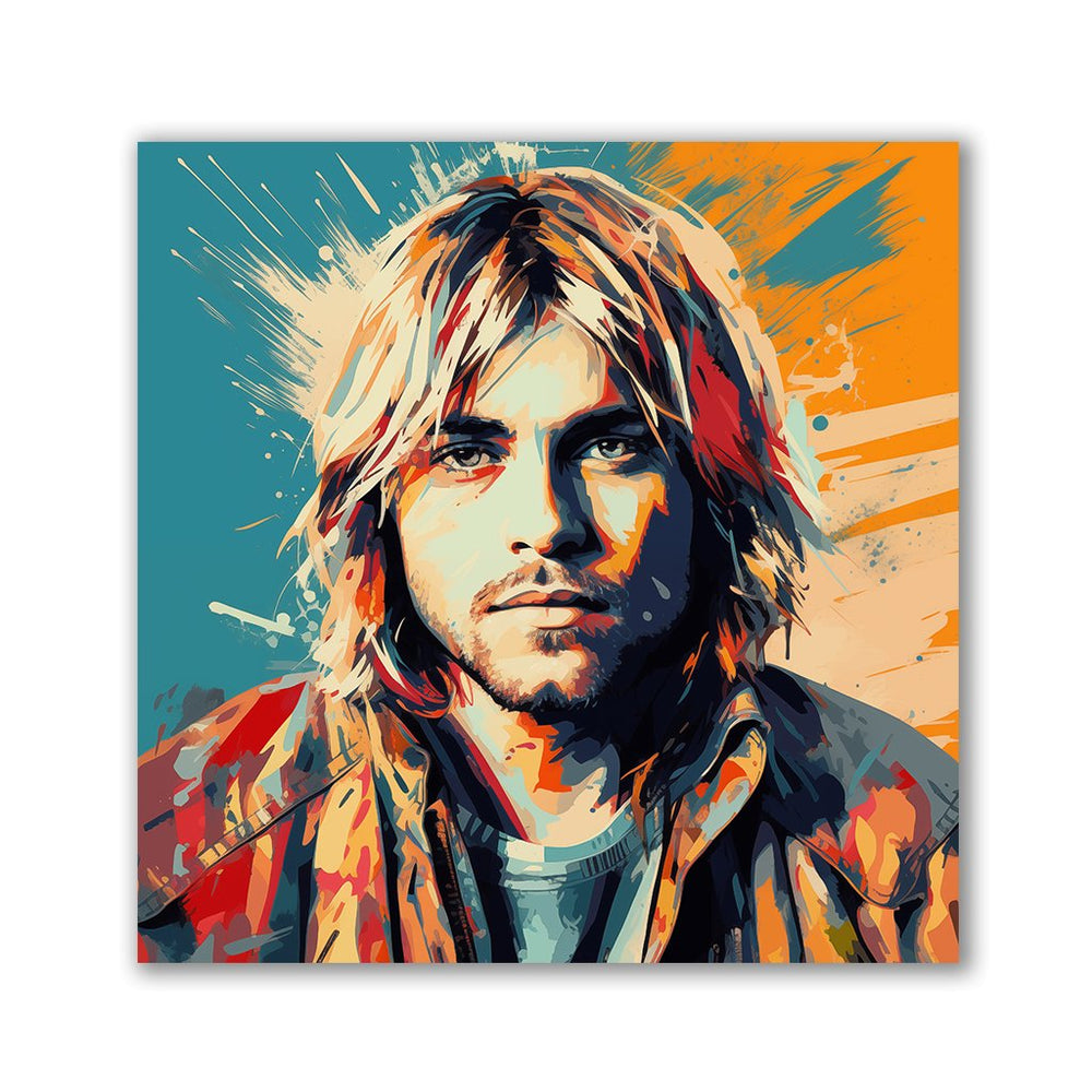 Kurt Cobain - Pop Art Portrait by Frank Daske - Affengeile Bilder